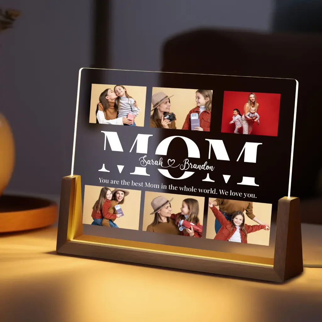 Personalized Mom Photo Night Light 