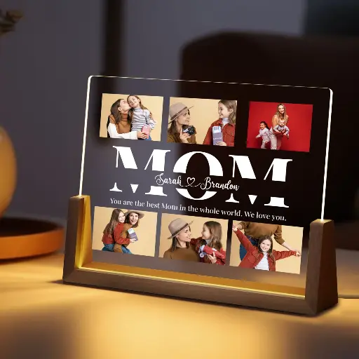 Personalized Mom Photo Night Light 